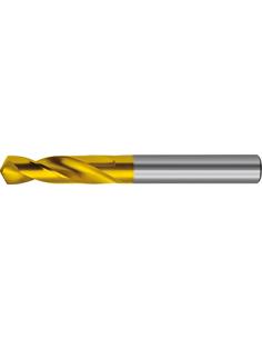 Broca corta DIN6539 MDI TiN tipo N vastago cilindrico 3,20mm FORMAT