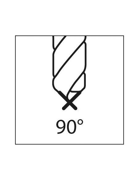 Broca puntear NC DIN1835 HSSCo5 forma B 90 vastago cilindrico 10,0mmFORMAT