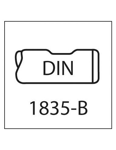 Broca puntear NC DIN1835 HSSCo5 TiN forma B 120 vastago cilindrico 6,0mm FORMAT