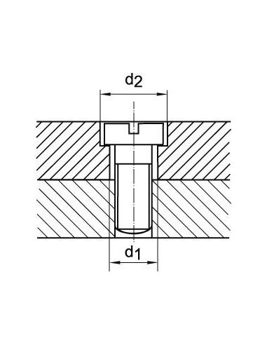 Broca escalonada HSS agujero pasante 180 M6 FORMAT