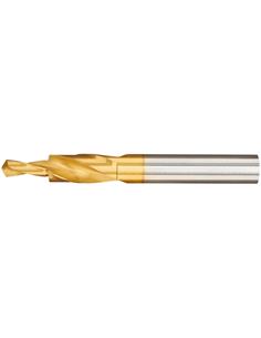Broca escalonada HSS TiN agujero pasante 180 M10 GÃœHRING