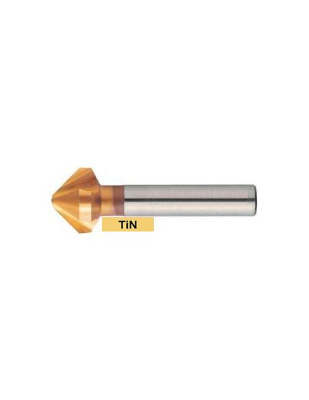 Avellanador conico DIN335 HSS TiN forma C vastago cilindrico 90 7,3mm FORMAT