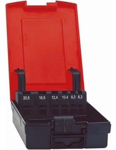 Caja de plastico, vacia para tamanos 6,3-20,5mm FORMAT