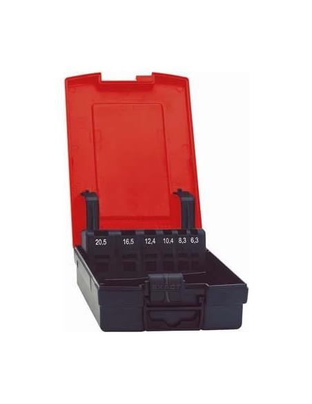 Caja de plastico, vacia para tamanos 6,3-20,5mm FORMAT