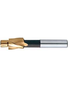 Avellanador plano agjo roscado DIN373 HSS TiN vastago cilindrico M12 FORMAT