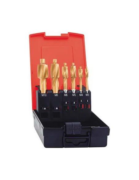 Jgo avellanadores planos precision DIN373 TiN M3-M10 FORMAT