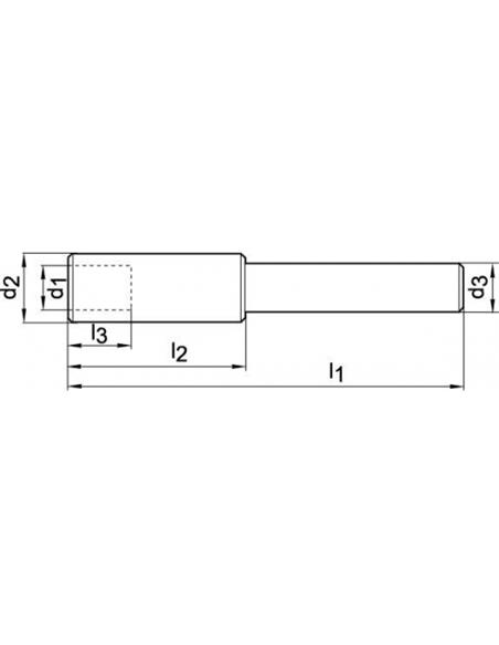 Soporte avellanador de espiga combinado vastago cil. tam.1 GFS