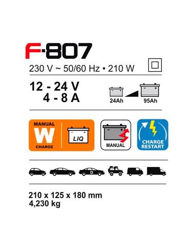 CARGADOR 12-24V- F-807-24AH/95AH - FERVE - PRIMA