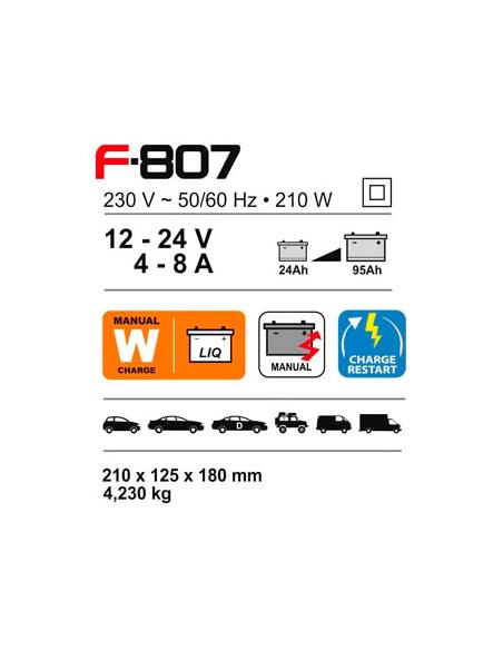 CARGADOR 12-24V- F-807-24AH/95AH - FERVE - PRIMA