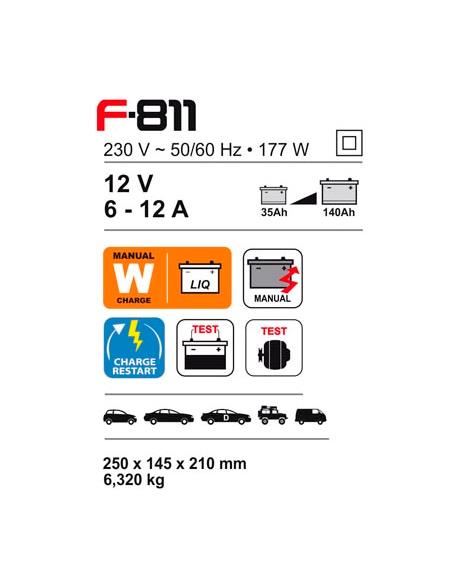 CARGADOR 12V- F-811- 35AH-140AH - FERVE - PRIMA
