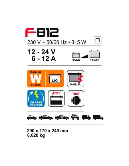 CARGADOR 12-24V F-812- 35AH/140AH - FERVE - PRIMA