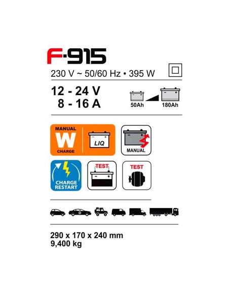 CARGADOR 12-24V F-915-50AH-180AH - FERVE - PRIMA