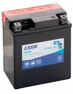 BATERIA MOTO ETX7L-BS EXIDE AGM 12V 6A - con ácido