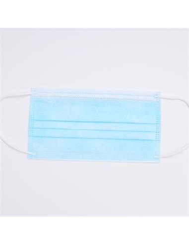 MASCARILLA FACIAL 3 CAPAS - NO QUIRURGICA - AZUL