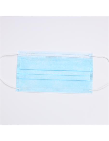 MASCARILLA FACIAL 3 CAPAS - NO QUIRURGICA - AZUL