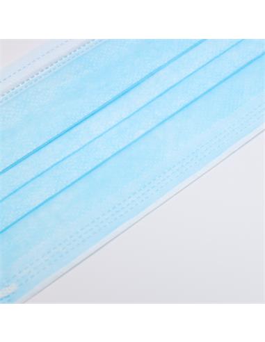 MASCARILLA FACIAL 3 CAPAS - NO QUIRURGICA - AZUL