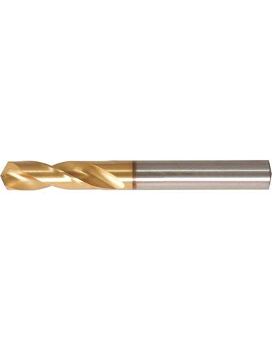 Broca corta DIN1897 HSSE TiN tipo INOX 10,20mm FORMAT