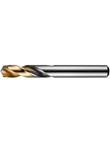 Broca corta HSS DIN1897N 8,1mm 135G tipo N 2,5xD A0228.1 TiN pnta Dormer