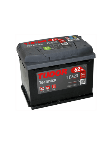 BATERIA TUDOR TECHNICA 12V 62AH +DCHA