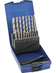 Jgo broca espiral DIN388 HSSE rectificada tipo N 1-13mm FORTIS