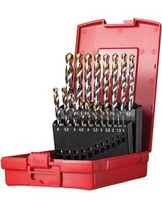 Jgo broca espir. 6-10mm x0,5 in A002 en caja 118G tipo N 4xD 41 pzas Punta TiN A095203 Dormer