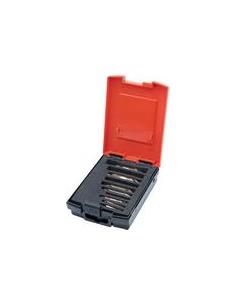 Jgo. broca centrar DIN333HSSCo5 forma A 1,0-4,0mm 6 piezas TiAlN FORMAT
